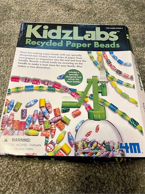 KidzLabs Recycled Paper Beads Paper Bead Craft Kit